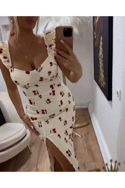 GLAMSI Rochie Bodycon din Lycra cu Cupe – Stil Sexy & Feminin