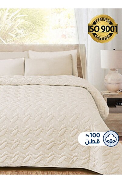Master Home Textile طقم أغطية سرير قطنية مكون من 3 قطع يناسب سريرًا فرديًا مق...