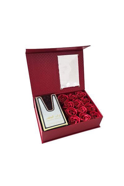 ARD AL ZAAFARAN Charmet Gift Set, Ard al Zaafaran Turab Al Dhahab Eau de Parfum 50 ml and Rose Box