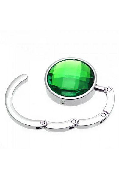dalimag Carlig pentru geanta verde de mana, metal, masa