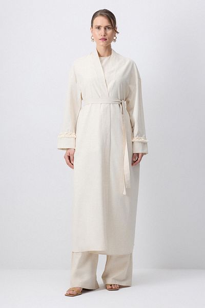 Touché Privé 3-Piece Set with Natural Textured Kimono
