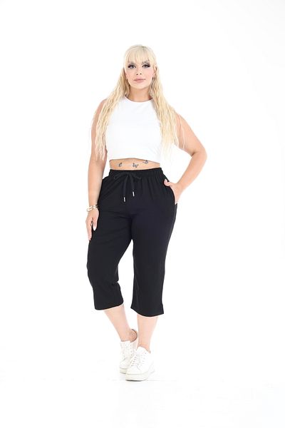 Era Lisa Lycra Comfortable Fit Plus Size Viscose Fabric Capri