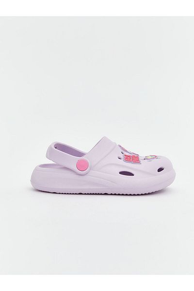 LC Waikiki Lcw Steps Lilac Printed Girls' Beach Sandals
