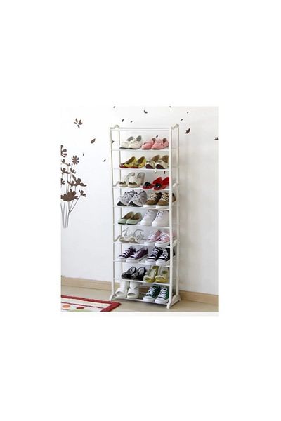 dalimag Shoe storage rack, 30 pairs, white