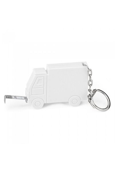 dalimag Keychain Tape Measure, 1 m, Truck Model, White