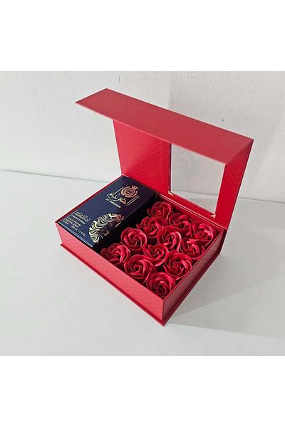 ARD AL ZAAFARAN Gift set Mirevo Ard al Zaafaran Al Dirgham Eau de Parfum Limited Edition, 50 ml and Box with roses