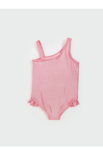 LC Waikiki Lcw Kids Pink Barbie Printed Girl's Swimsuit