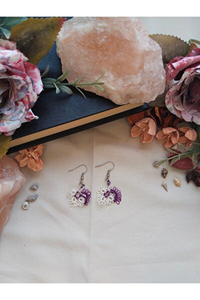 SOFT El Yapımı Mekik Oyası Küpe