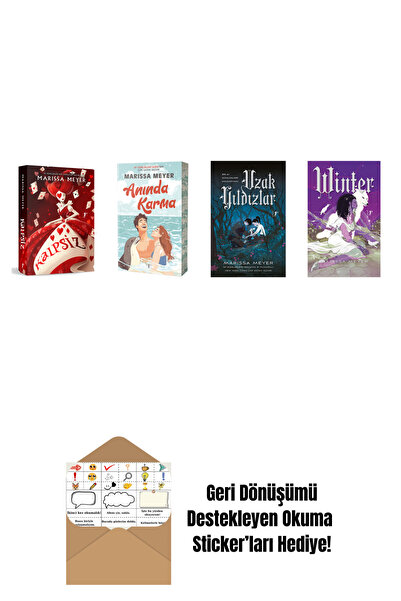 Artemis Yayınları Marissa Meyer 4 Kitap Set + Okuma Sticker'ları