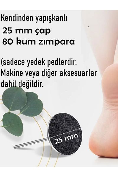 Transformacion Pododisk - 25 mm Callus Remover Pedicure Machine Replacement Pads 100 Pcs 721867