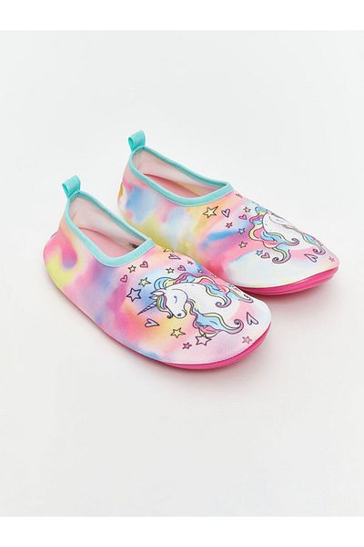 LC Waikiki Lcw Steps Mixed Printed Girls' Sea Shoes