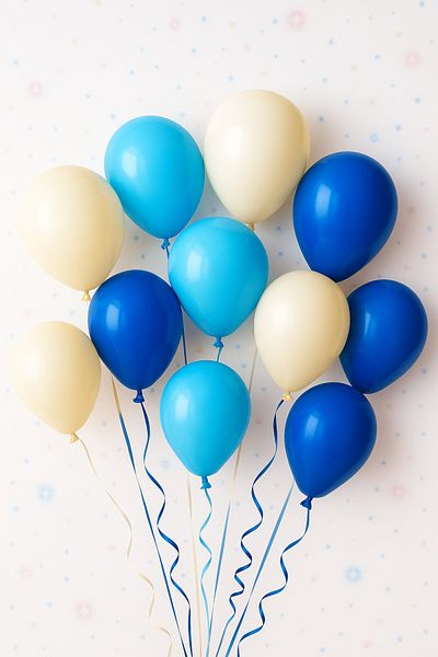 Atolye Doruk Space Birthday Colorful Balloon, Party Table Decoration. Birthday Organization Wall Ornament-10 Pieces