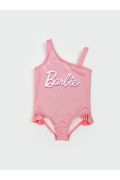 LC Waikiki Lcw Kids Pink Barbie Printed Girl's Swimsuit