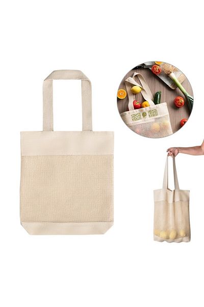 dalimag Cotton bag with mesh on the front