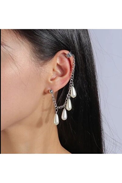 Shiklik MODA أقراط سلسلة اللؤلؤ الأنيقة لتعزيز أناقتك