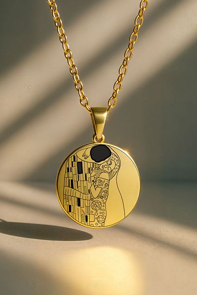 ArtinArt The Kiss - Gustav Klimt |   316L Steel Necklace