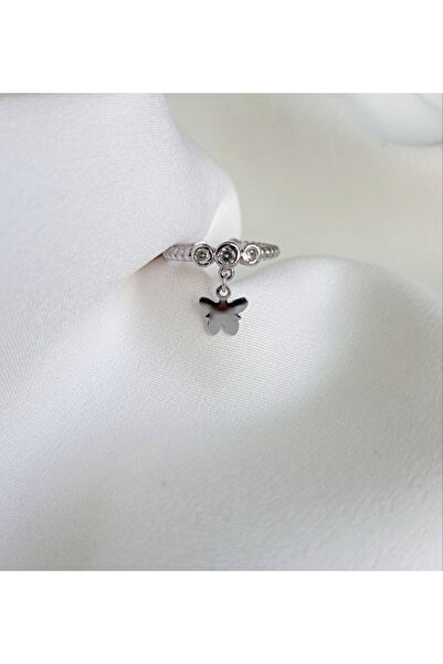 Shiklik MODA قم بتكملة أناقتك مع خاتم الفراشة الرائع المرصع بالأحجار