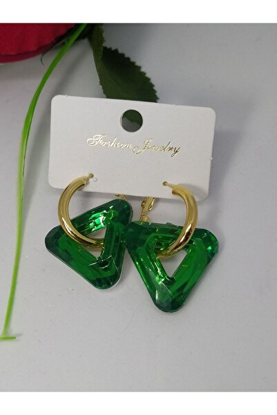 Shiklik MODA أضف لمسة من اللون إلى أسلوبك مع أقراط خضراء أنيقة ورائعة