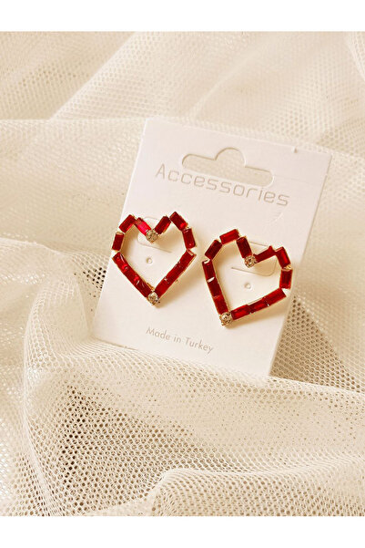 Shiklik MODA حسّن أناقتك مع أقراط قلب مرصعة بالحجارة التي تعكس الحب