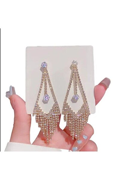 Shiklik MODA ارفعي أناقتك إلى الأمام مع أقراط الماس الأنيقة ذات الشراشيب