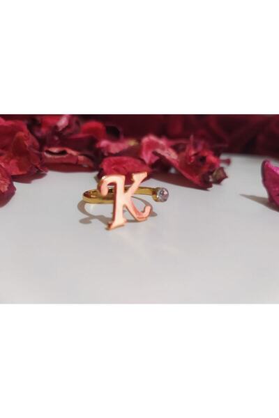 Shiklik MODA خاتم حرف ذهبي أنيق - اختيار شخصي وذكي