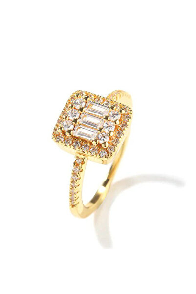 Shiklik MODA اجعل فرقك في طرازك مع خاتم أنيق مرصع بأحجار الزركون اللامعة