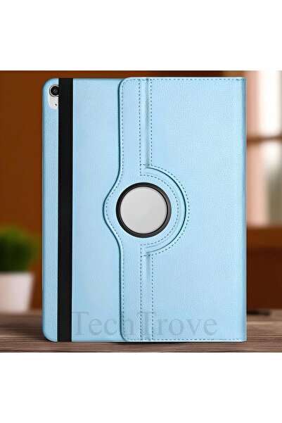 TechTrove Apple iPad Air 13 2025 M3 Kılıf 360 Dönebilen Standlı Pu Deri Kılıf