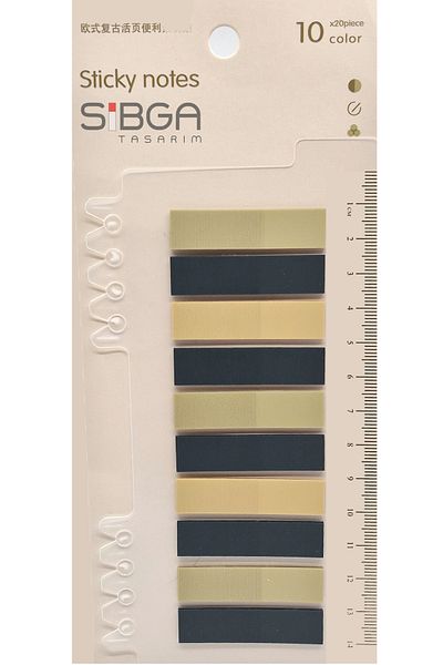 sibga tasarım Transparent Colored Postit Post-it Post It.Bookmark Bookmark Postit Sticker Note Paper 200 Sheets
