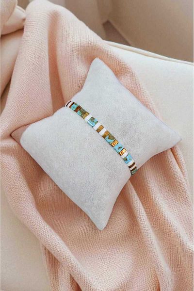 Atölye Olcay Eser Turquoise Miyuki Tila Bracelet