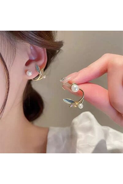 Shiklik MODA أقراط حورية البحر مع اللؤلؤ لتعزيز أناقتك