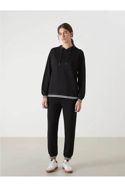 LC Waikiki Lcwaikiki Classic Ecru Women's Jogger Sweatpants with Elastic Waist