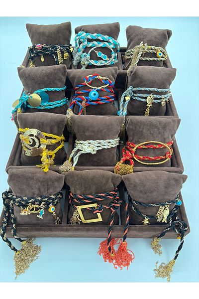 AGG TASARIM Macrame Bracelet with Tassels and Folds