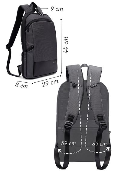 Derimod D-Pack Men's Gray Backpack 25Sbd30196F
