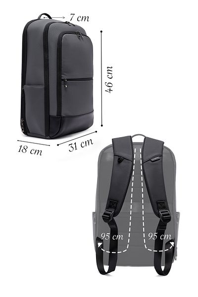 Derimod D-Pack Men's Gray Backpack 25Sbd30206F