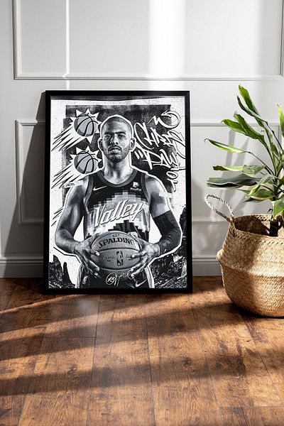 Saturn Pictură înrămată de Chris Paul - Pictură poster NBA de baschet