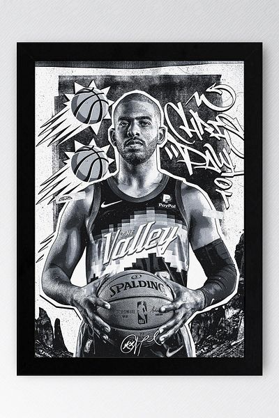 Saturn Pictură înrămată de Chris Paul - Pictură poster NBA de baschet