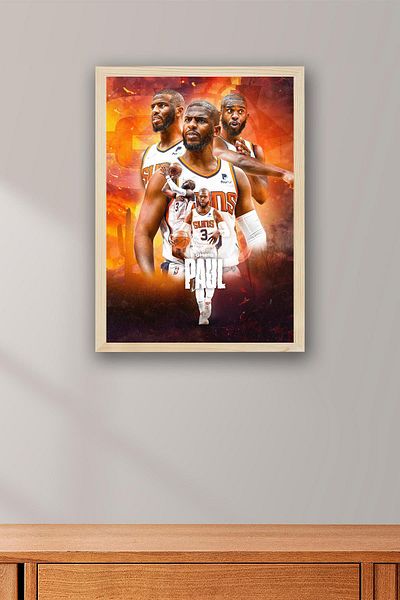 Saturn Pictură înrămată de Chris Paul - Pictură poster NBA de baschet