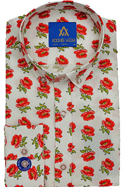 ADONISWEAR Cămașă slim „În numele trandafirului”