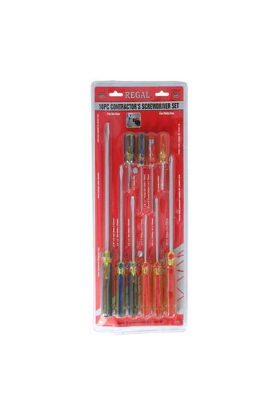 Regal 10-Piece Contractor Screwdriver Set