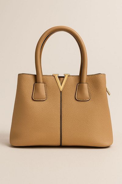 essentialneedsforall SIGNATURE GOLD V EMBLEM GORGEOUS FASHION WOMEN BAG