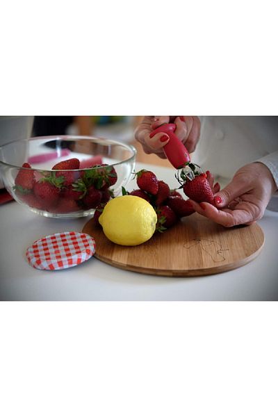 Taylor Chef'n StemGem Dishwasher Safe Strawberry Huller Red and Green