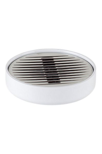 Prima Nova Lenox Glossy Finish Round Durable Plastic Soap Dish
