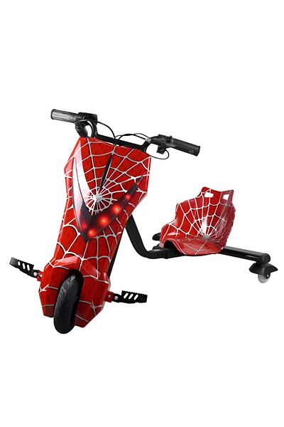 rexa Spider-Man Baby Drift Scooter – 3-Wheel Toddler Ride-On with Light-Up Wheels