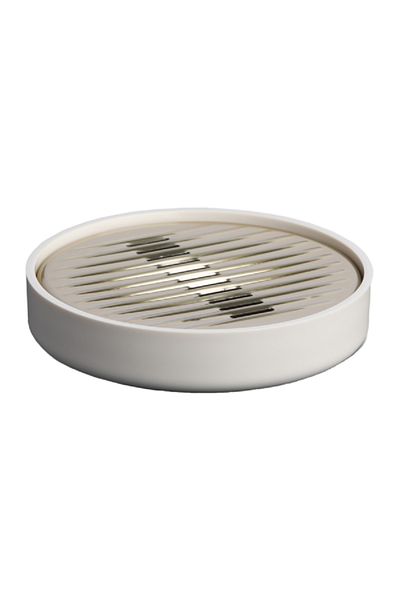 Prima Nova Lenox Glossy Finish Round Durable Plastic Soap Dish