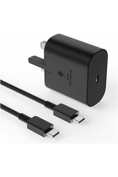 Generic MMG Super Fast USB C Charger 45W with 1m Cable - Compatible with S24, S23, S22, S21, S20 Ultra, A53,