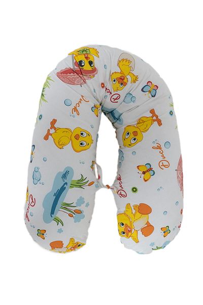 OEM 3 in 1 Lucia pregnancy pillow, Removable cover, Anti-allergenic, Duckling pattern, Size 135x35 cm