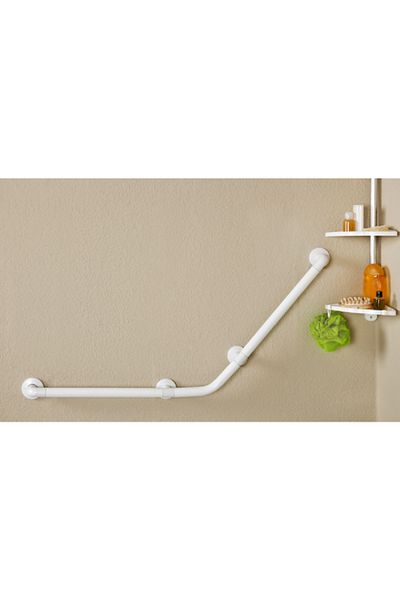Prima Nova Anti Slip Secure Grip Waterproof Plastic Safety Handrail White