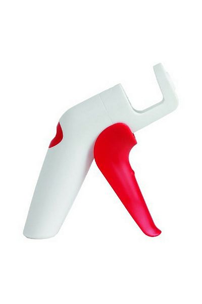 Taylor Dishwasher Safe Handheld Trigger Operation Bladeless Cherry and Olive Pitter White and Red