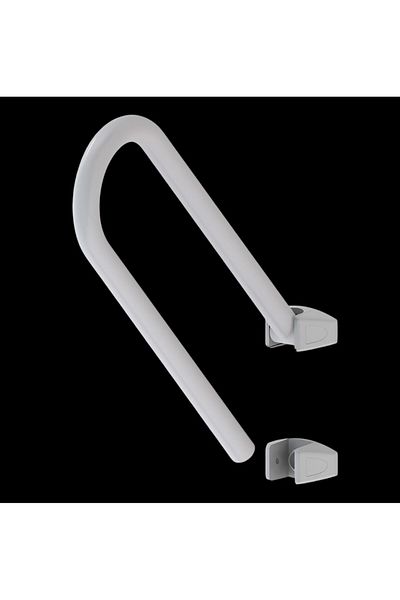 Prima Nova Wall Mountable Rotatable Grab Safety HandRail White 52.5 x 21cm