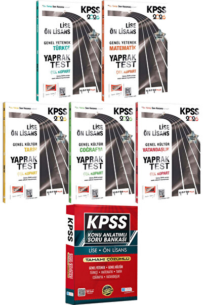 Yargı Yayınları Türkçe Matematik Tarih Coğrafya Vatandaşlık Çek Kopart Yaprak...